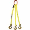 Hsi Three Leg Nylon Bridle Slng, One Ply, 1 in Web Width, 3ft L, Oblong Link to Hook, 4,800lb TOS-EE1-801-03